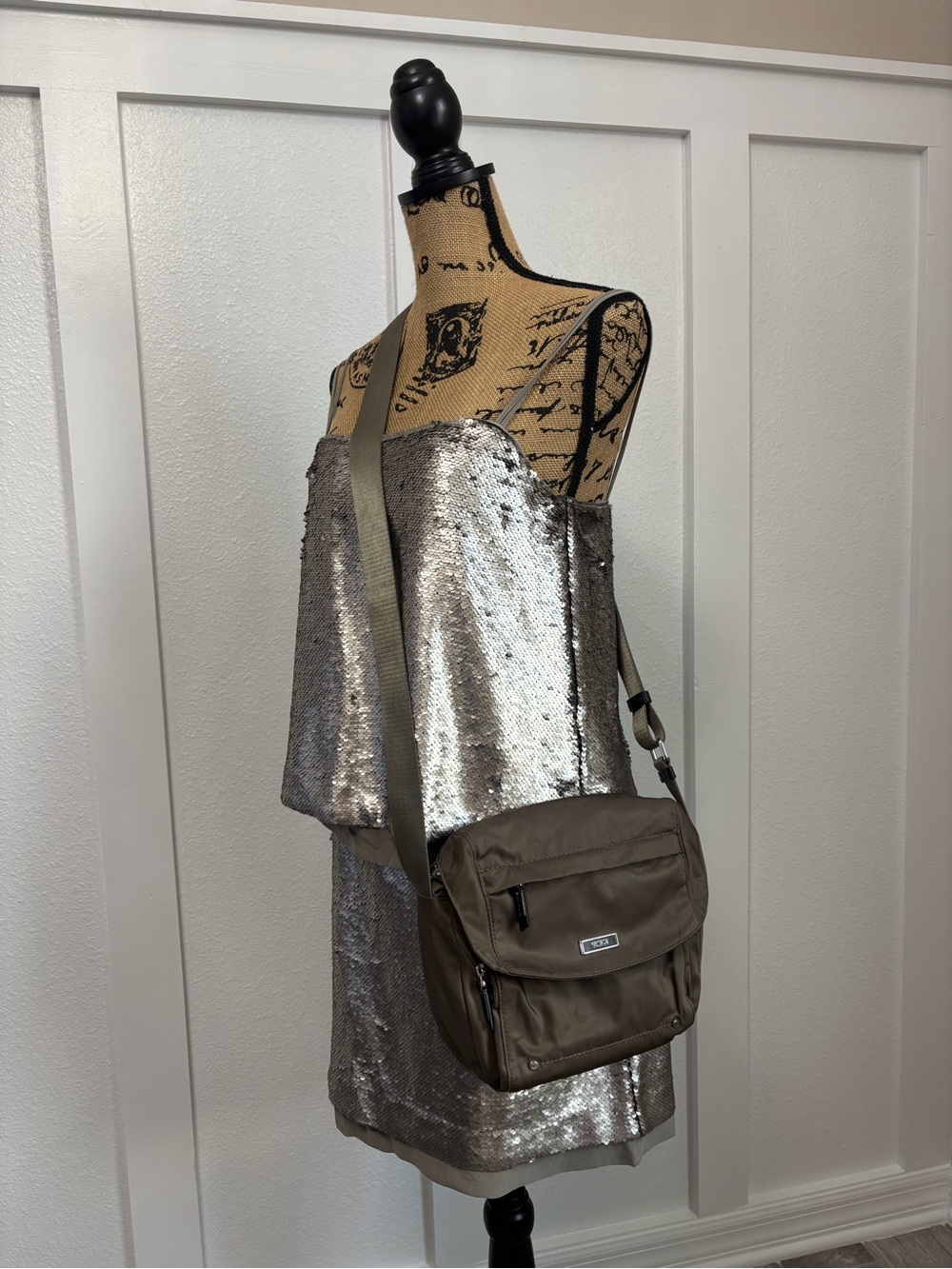 Tumi Women's Crossbody Bag in Olive Taupe